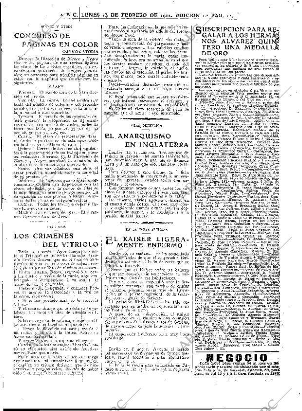 ABC MADRID 13-02-1911 página 11