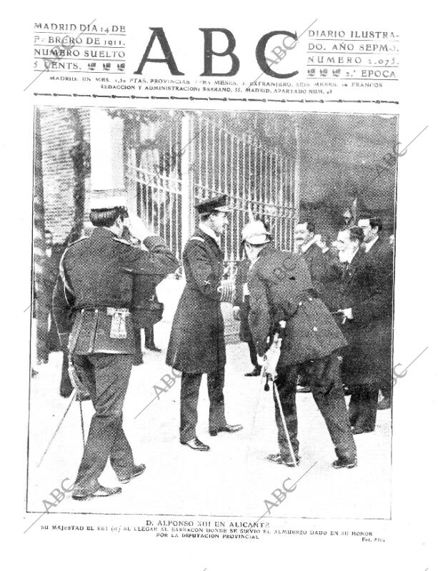 ABC MADRID 14-02-1911 página 1