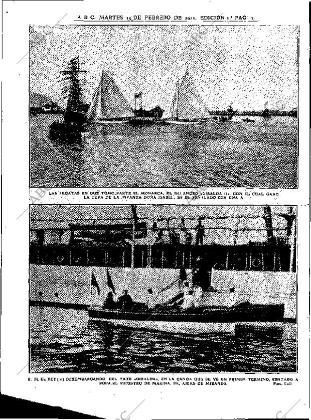 ABC MADRID 14-02-1911 página 2