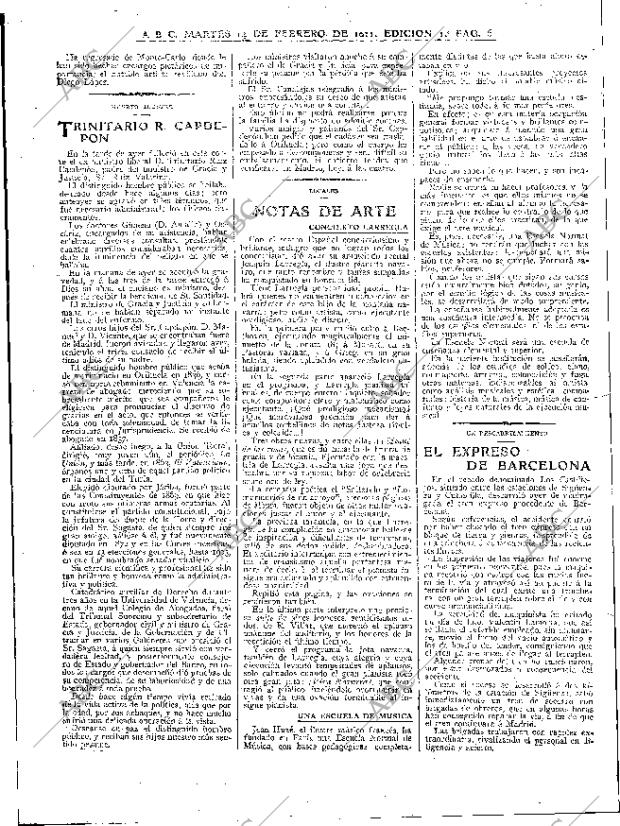 ABC MADRID 14-02-1911 página 6