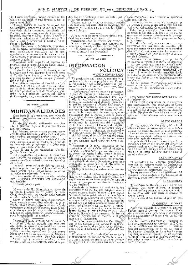 ABC MADRID 21-02-1911 página 7