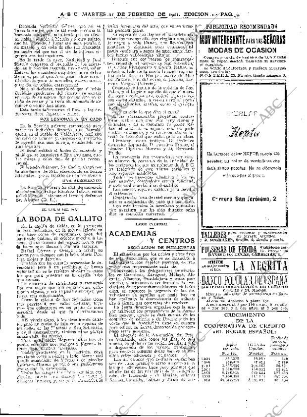 ABC MADRID 21-02-1911 página 9