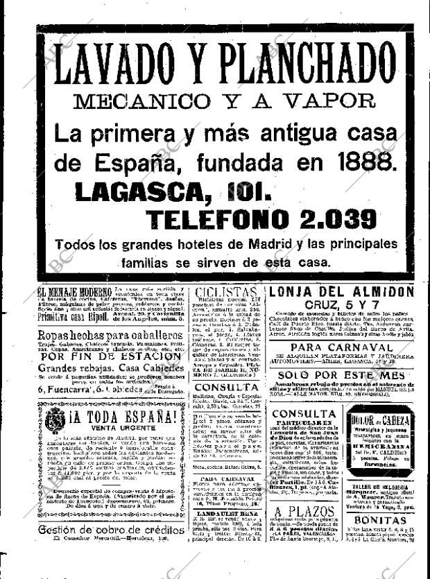 ABC MADRID 23-02-1911 página 18