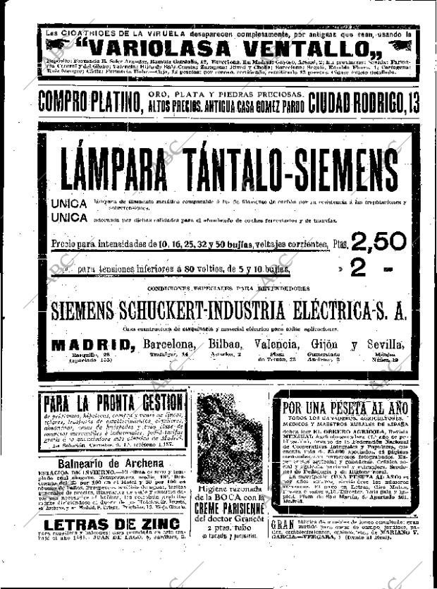 ABC MADRID 23-02-1911 página 20