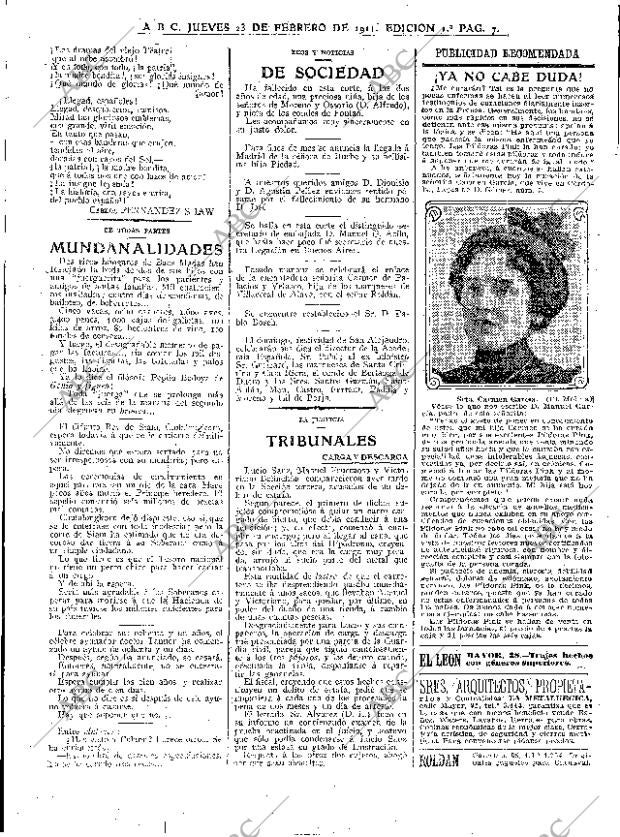 ABC MADRID 23-02-1911 página 7