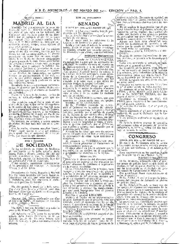 ABC MADRID 15-03-1911 página 5