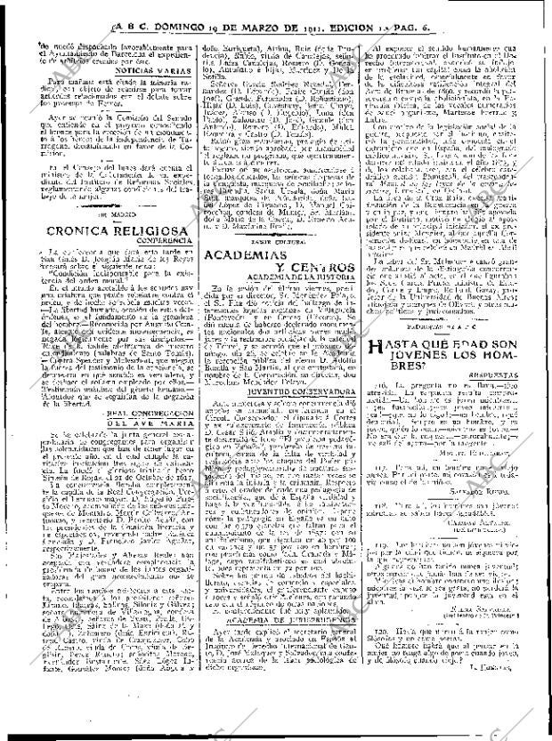 ABC MADRID 19-03-1911 página 6