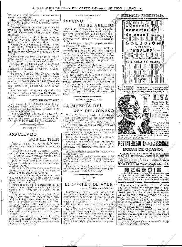 ABC MADRID 22-03-1911 página 11