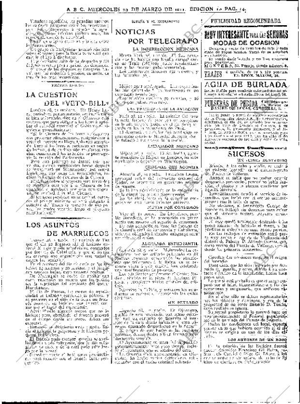 ABC MADRID 29-03-1911 página 14