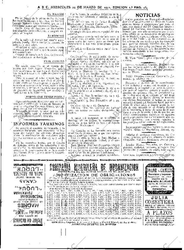 ABC MADRID 29-03-1911 página 15