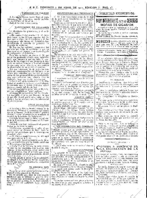 ABC MADRID 02-04-1911 página 13
