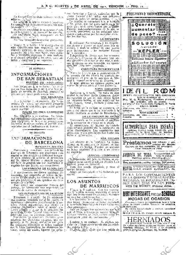 ABC MADRID 04-04-1911 página 11
