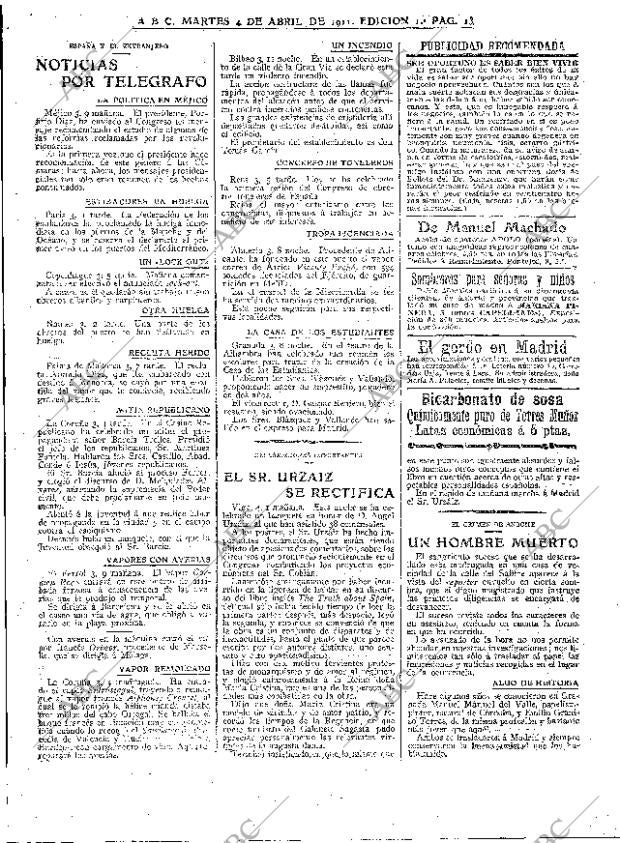 ABC MADRID 04-04-1911 página 13
