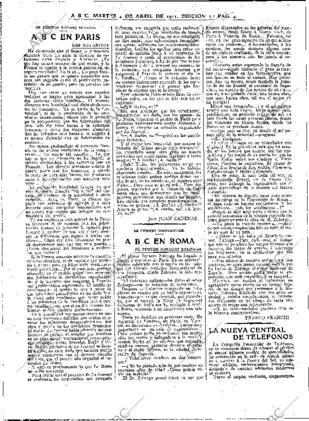 ABC MADRID 04-04-1911 página 4