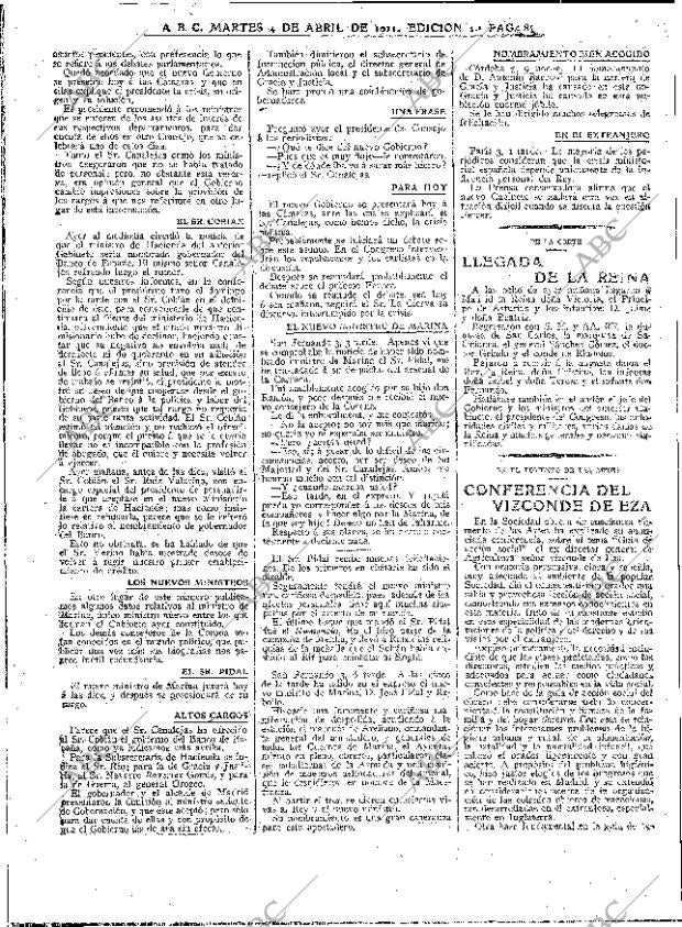 ABC MADRID 04-04-1911 página 8