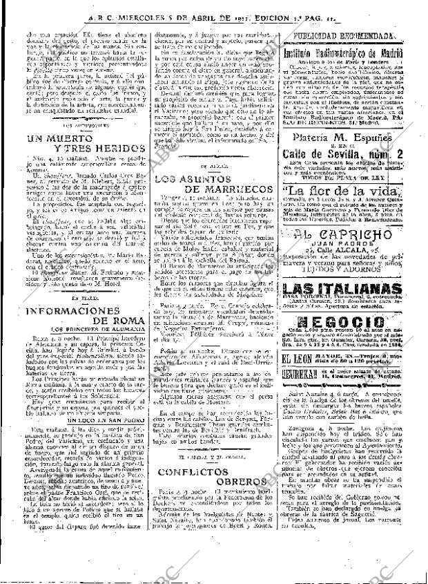 ABC MADRID 05-04-1911 página 11