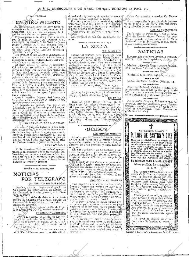 ABC MADRID 05-04-1911 página 12