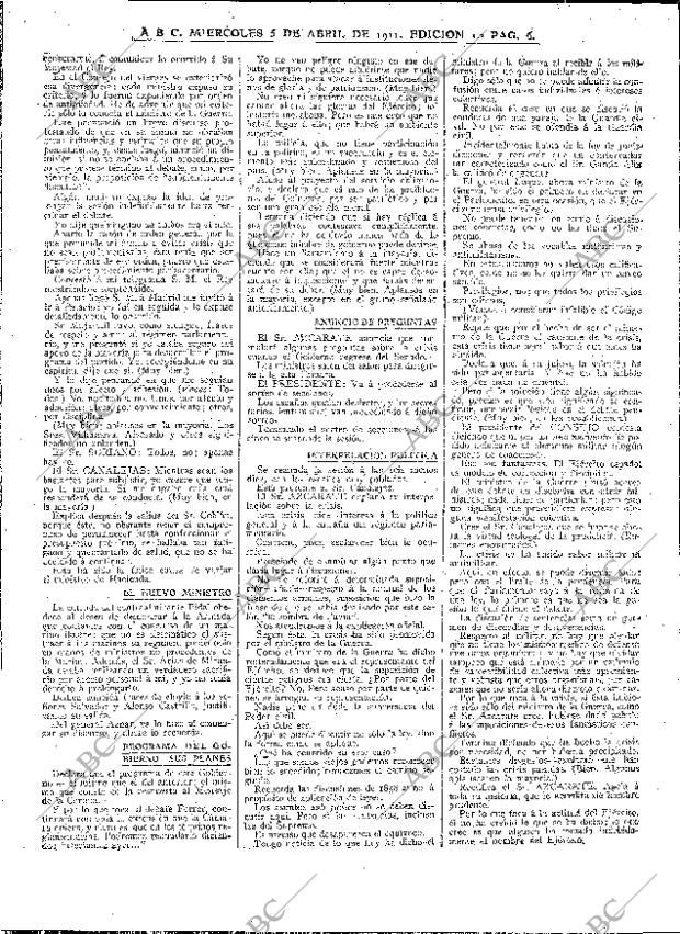 ABC MADRID 05-04-1911 página 6