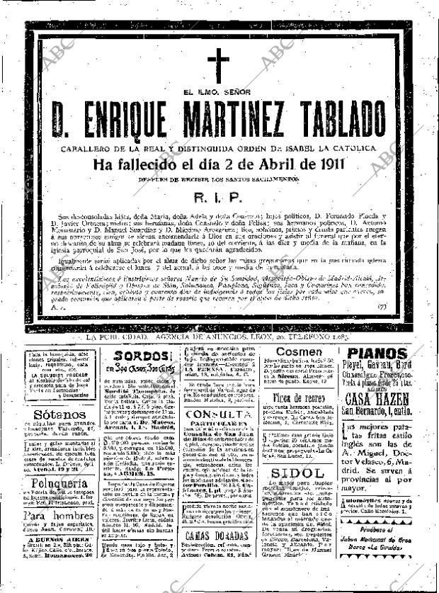 ABC MADRID 09-04-1911 página 17