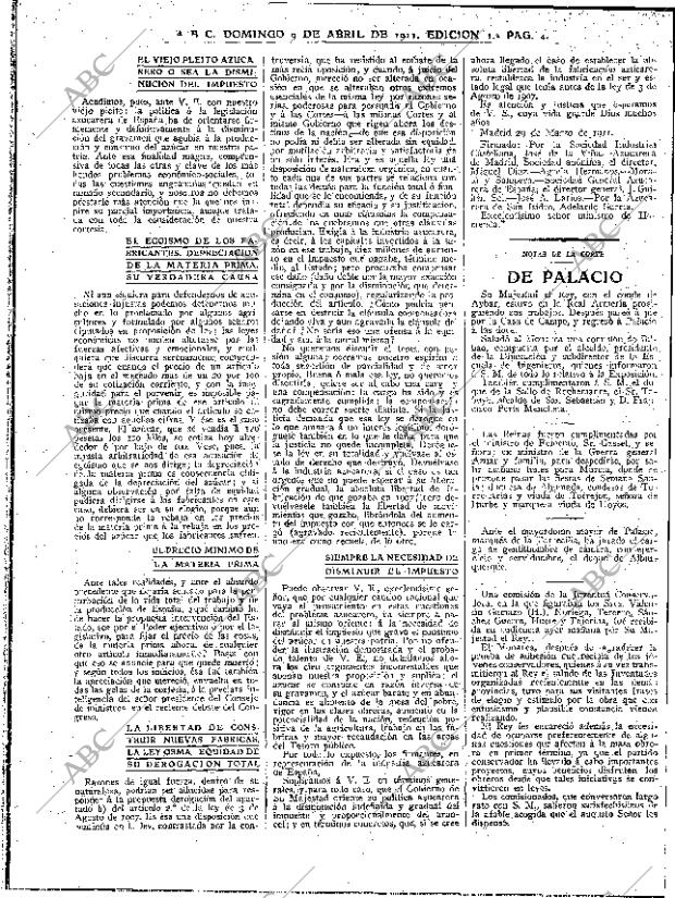 ABC MADRID 09-04-1911 página 4