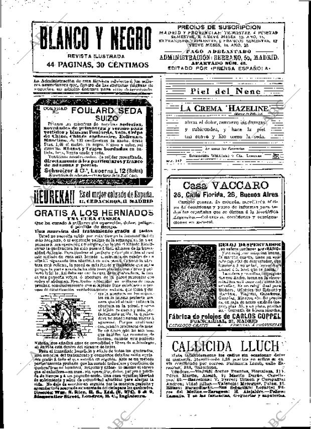 BLANCO Y NEGRO MADRID 09-04-1911 página 2