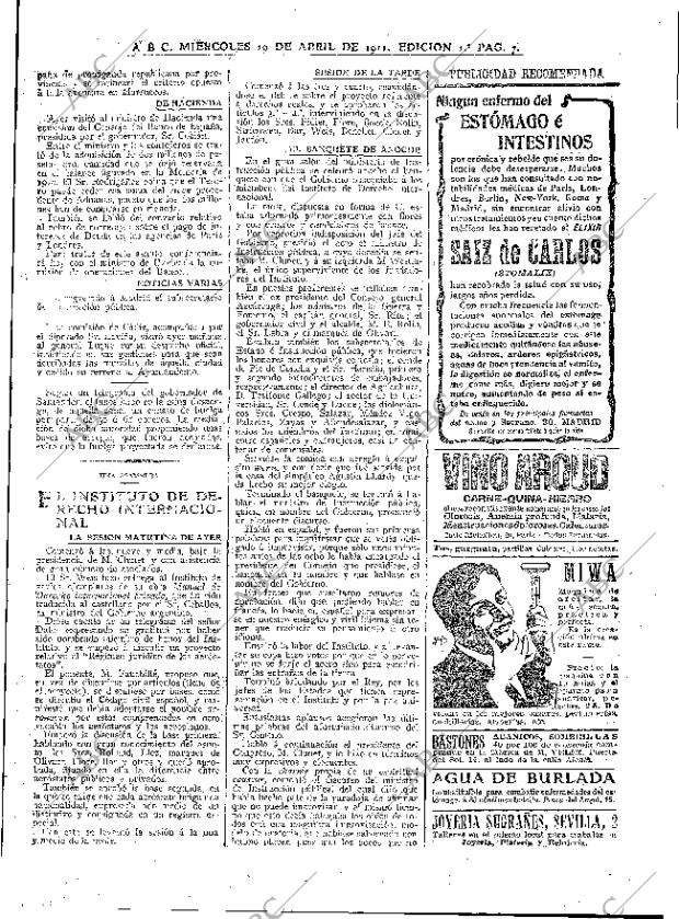 ABC MADRID 19-04-1911 página 7