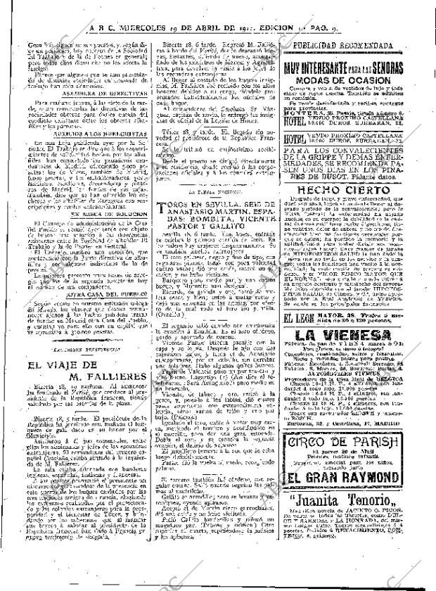 ABC MADRID 19-04-1911 página 9