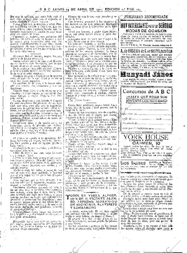 ABC MADRID 24-04-1911 página 11