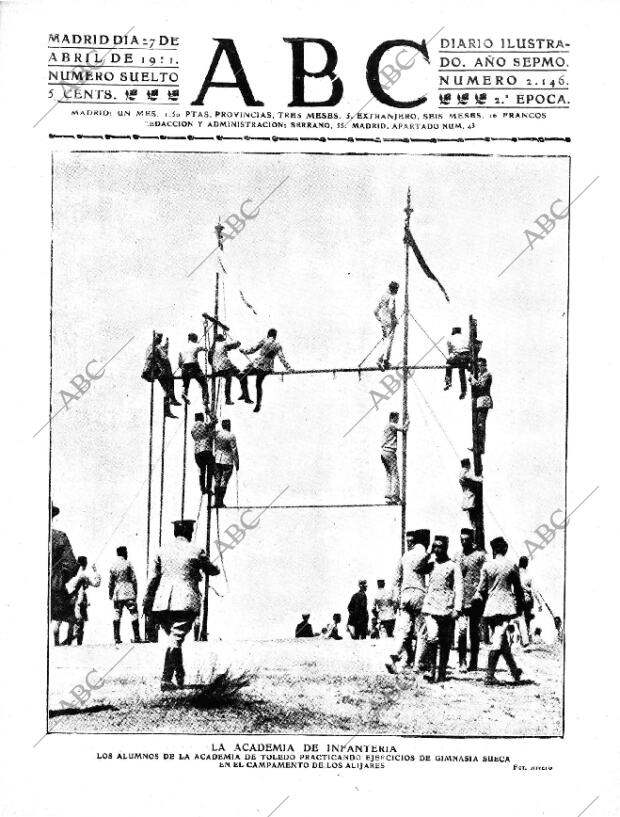 ABC MADRID 27-04-1911 página 1