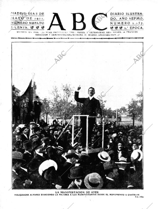 ABC MADRID 08-05-1911 página 1