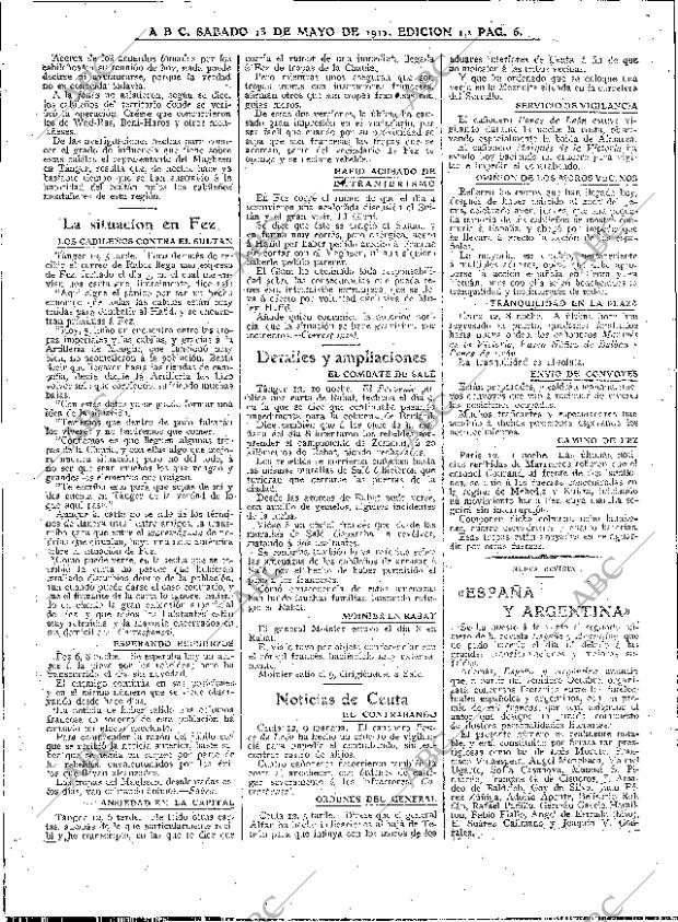 ABC MADRID 13-05-1911 página 6