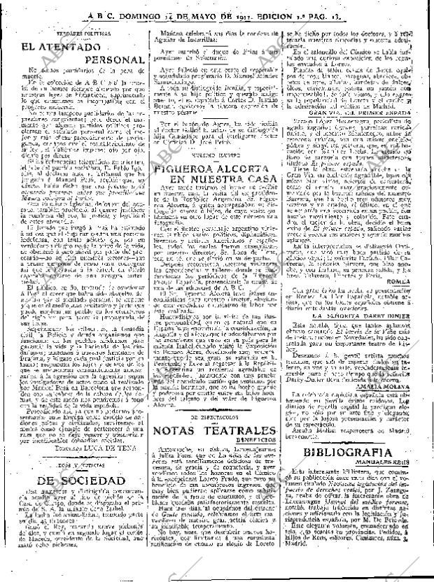 ABC MADRID 14-05-1911 página 13