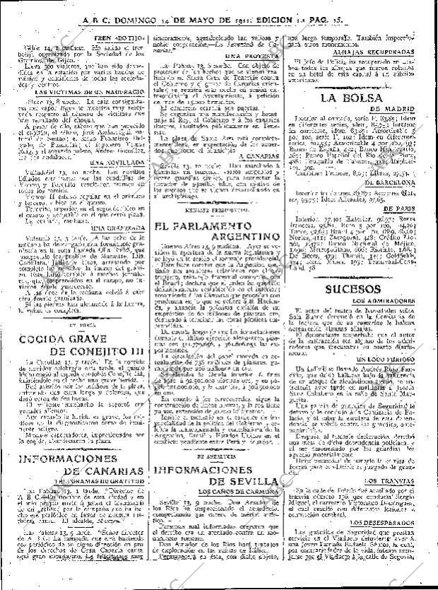 ABC MADRID 14-05-1911 página 15