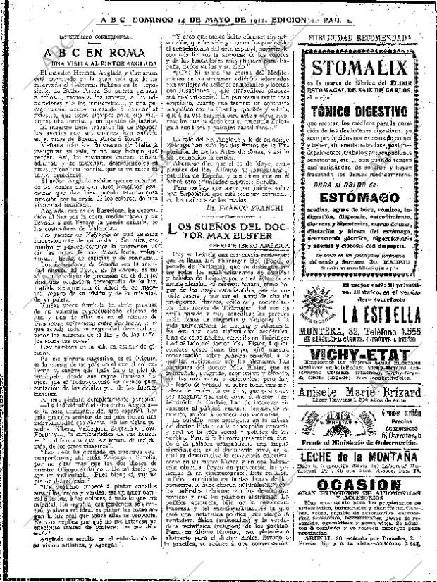 ABC MADRID 14-05-1911 página 2