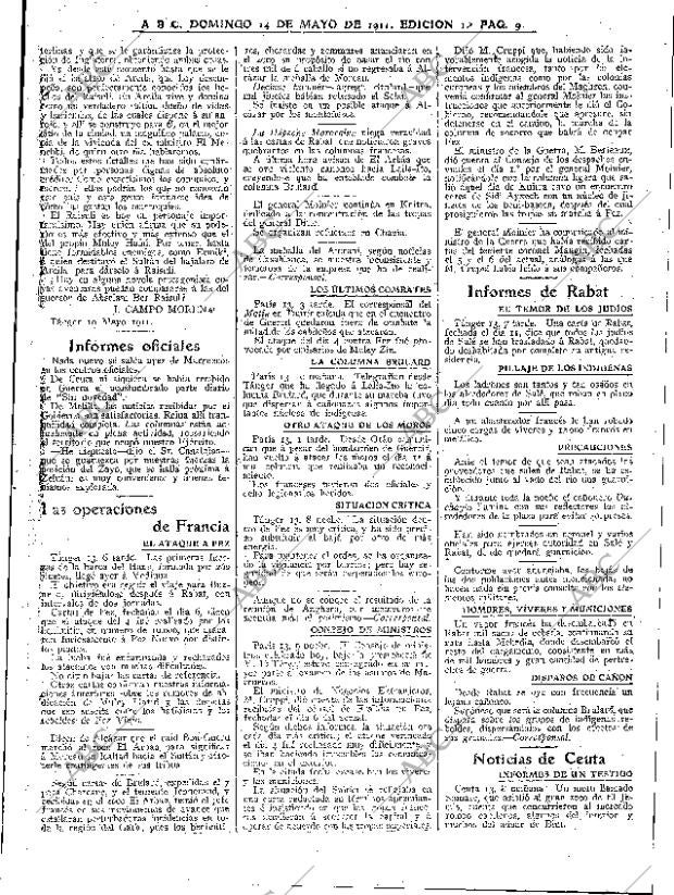 ABC MADRID 14-05-1911 página 9