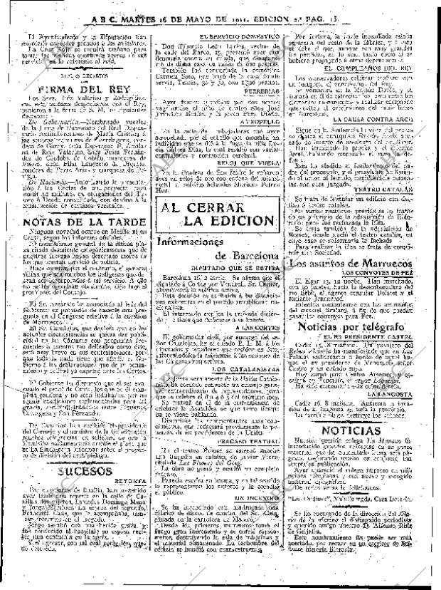 ABC MADRID 16-05-1911 página 15
