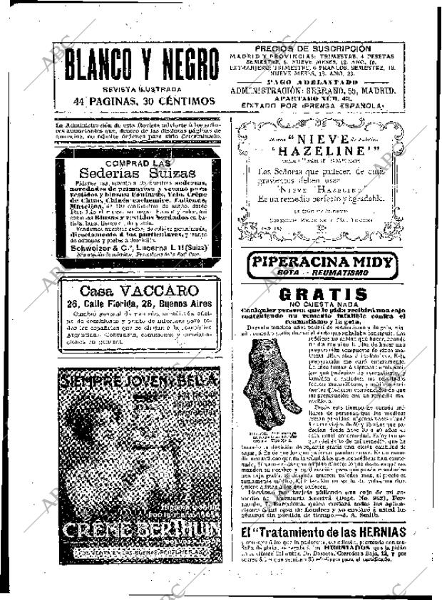 BLANCO Y NEGRO MADRID 25-06-1911 página 2