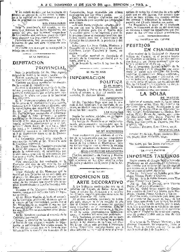 ABC MADRID 16-07-1911 página 9