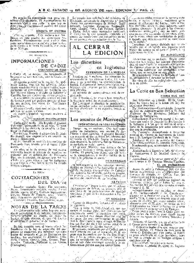 ABC MADRID 19-08-1911 página 15