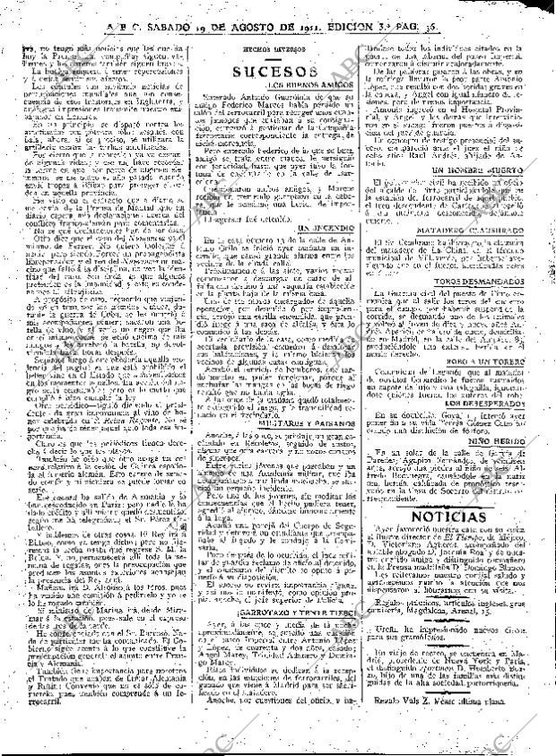ABC MADRID 19-08-1911 página 16