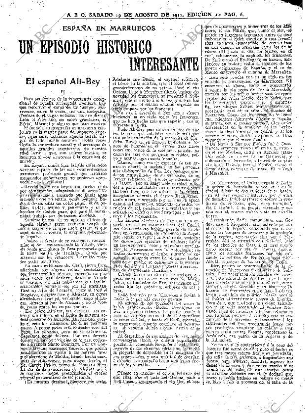 ABC MADRID 19-08-1911 página 6