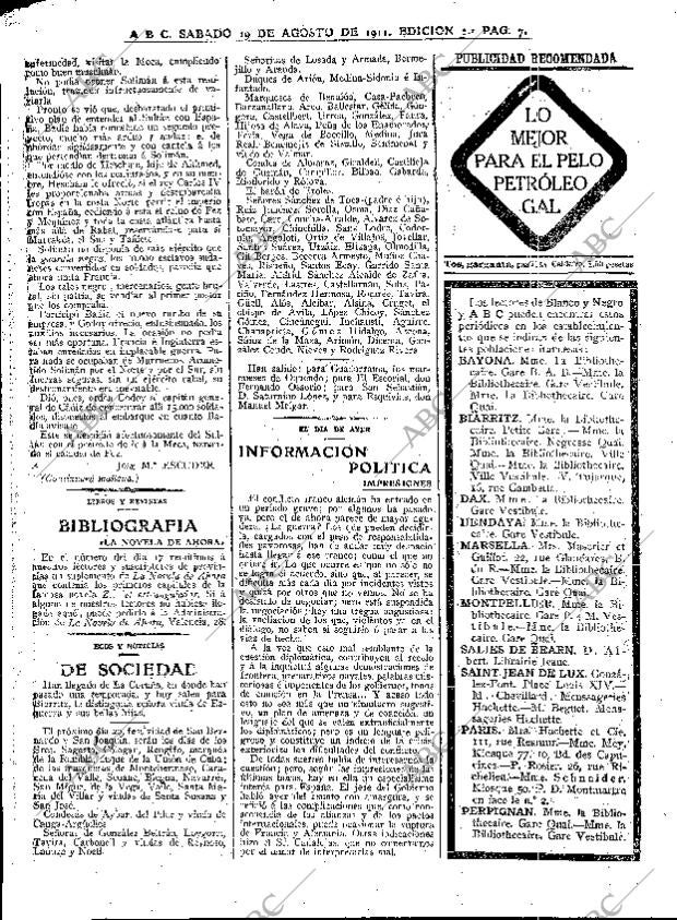 ABC MADRID 19-08-1911 página 7