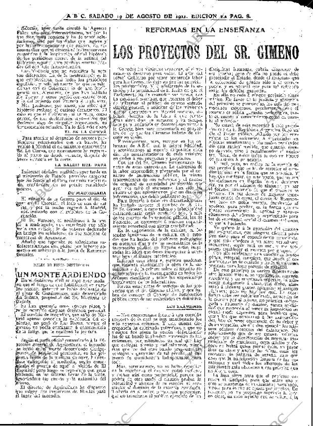 ABC MADRID 19-08-1911 página 8