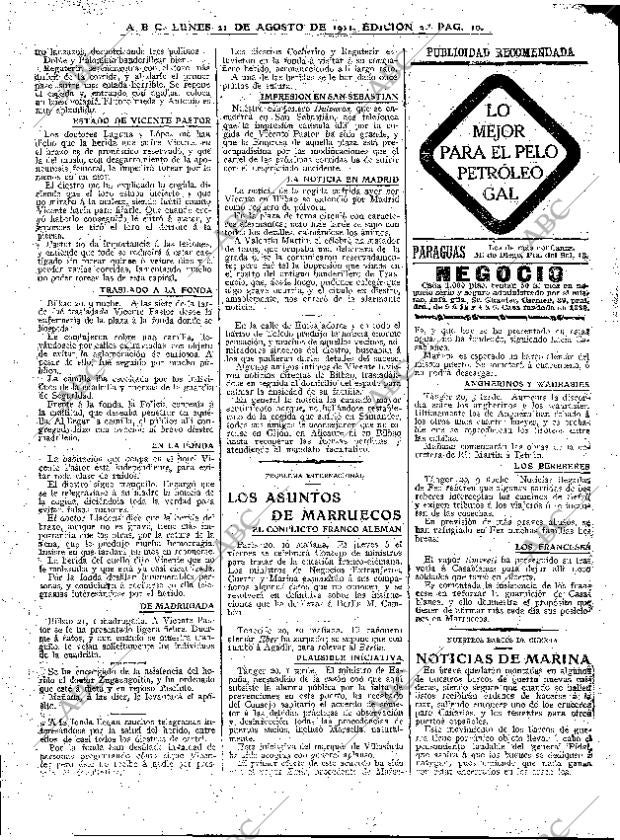 ABC MADRID 21-08-1911 página 10