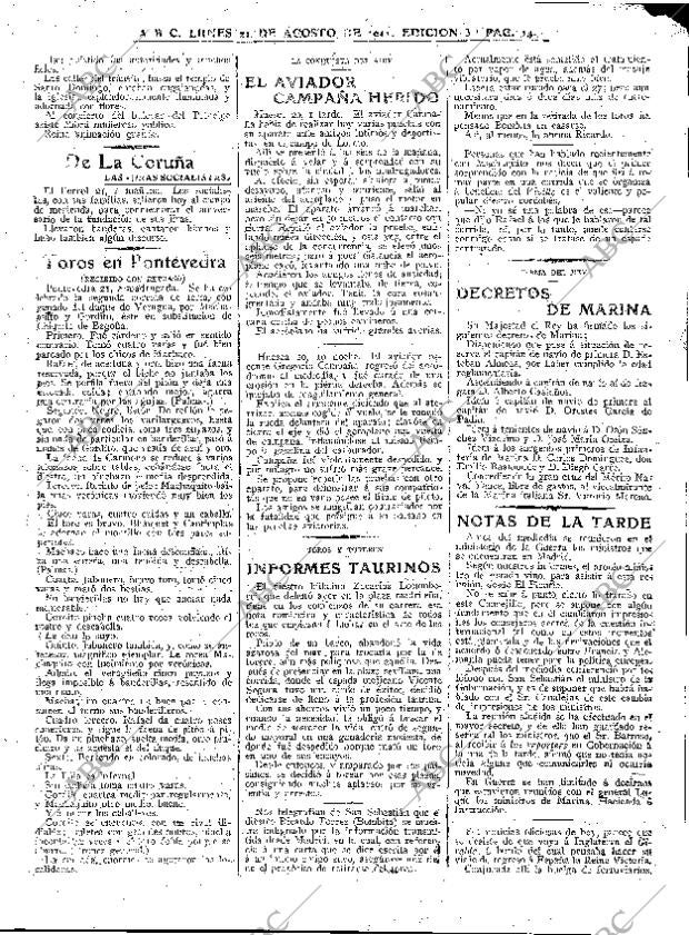 ABC MADRID 21-08-1911 página 14