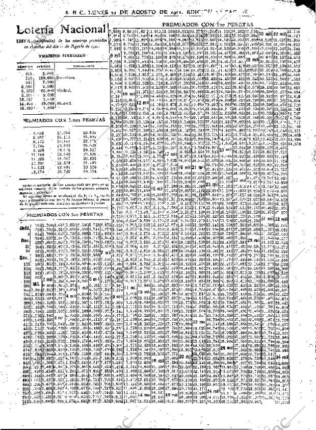 ABC MADRID 21-08-1911 página 16