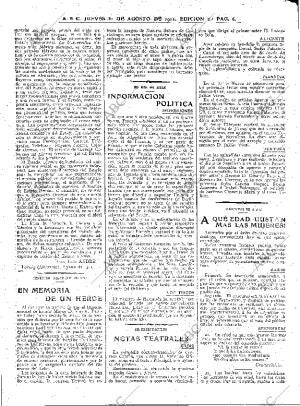 ABC MADRID 31-08-1911 página 6