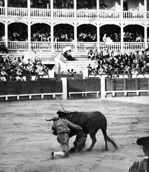 De la corrida de Toros de ayer en Aranjuez el matador castor Ibarra, "Cocherito...
