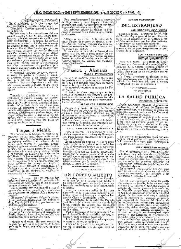 ABC MADRID 10-09-1911 página 13