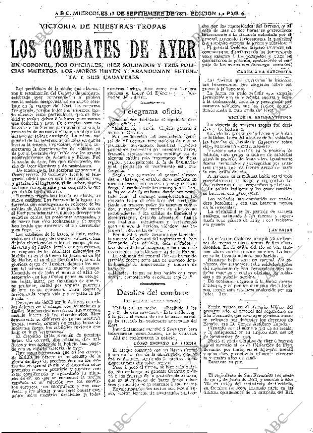 ABC MADRID 13-09-1911 página 6